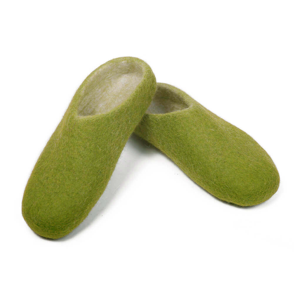 cactus-green-felt-slipper
